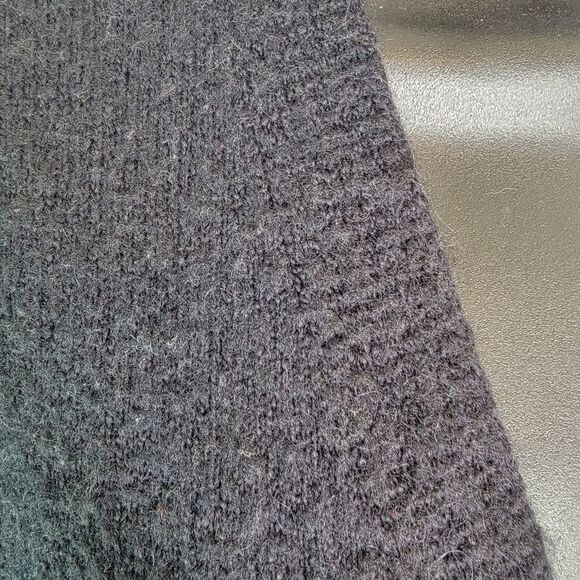 Madewell black wool blend open front cardigan sweater size Small - Picture 4 of 6